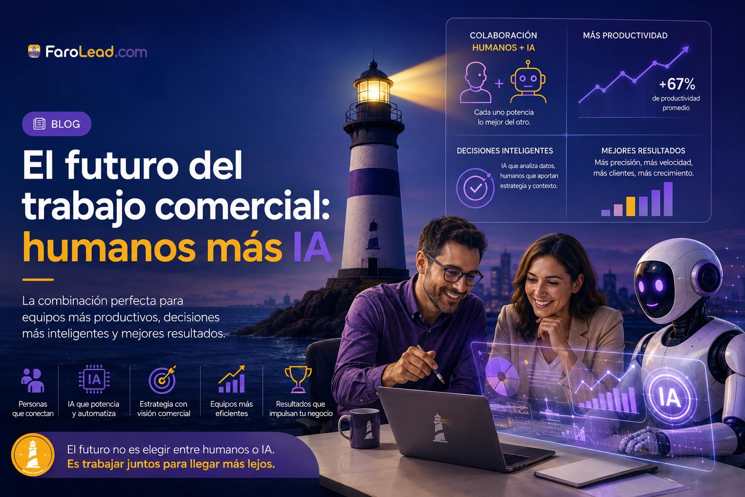 El futuro del trabajo comercial: equipos humanos potenciados por IA